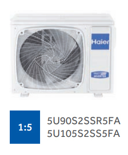 ������� ���� ������ �����-������� �� 5 ������ Haier Free match  5U105S2SS5FA